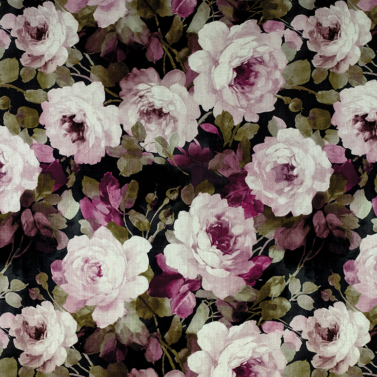 Charlotte Blushing Magenta Fabric by Fibre Naturelle