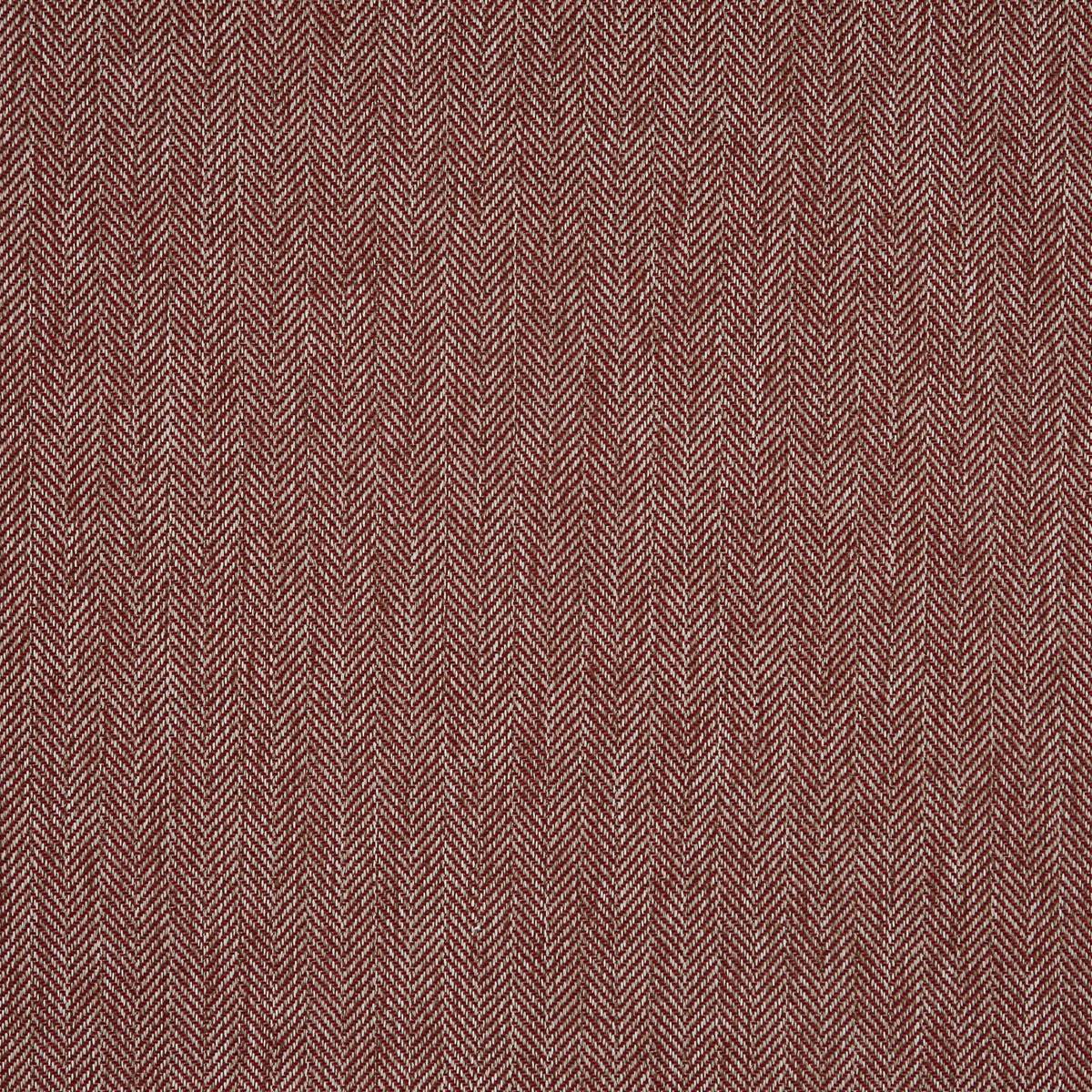 Herringbone Ruby Fabric by Prestigious Textiles