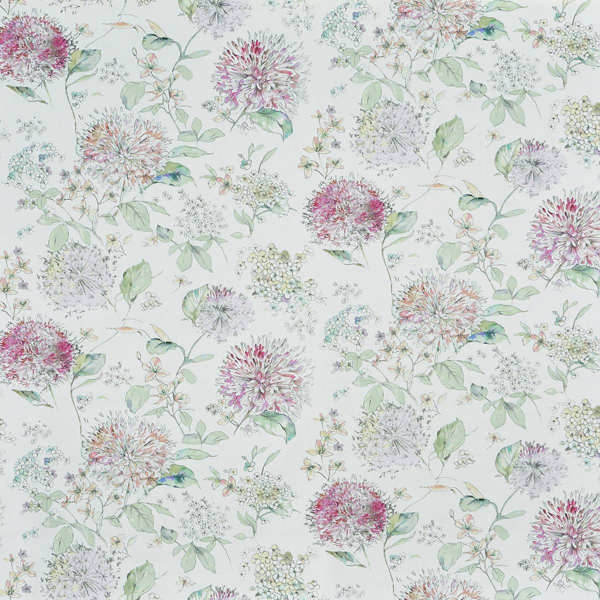 Lila Blossom Fabric by Prestigious Textiles