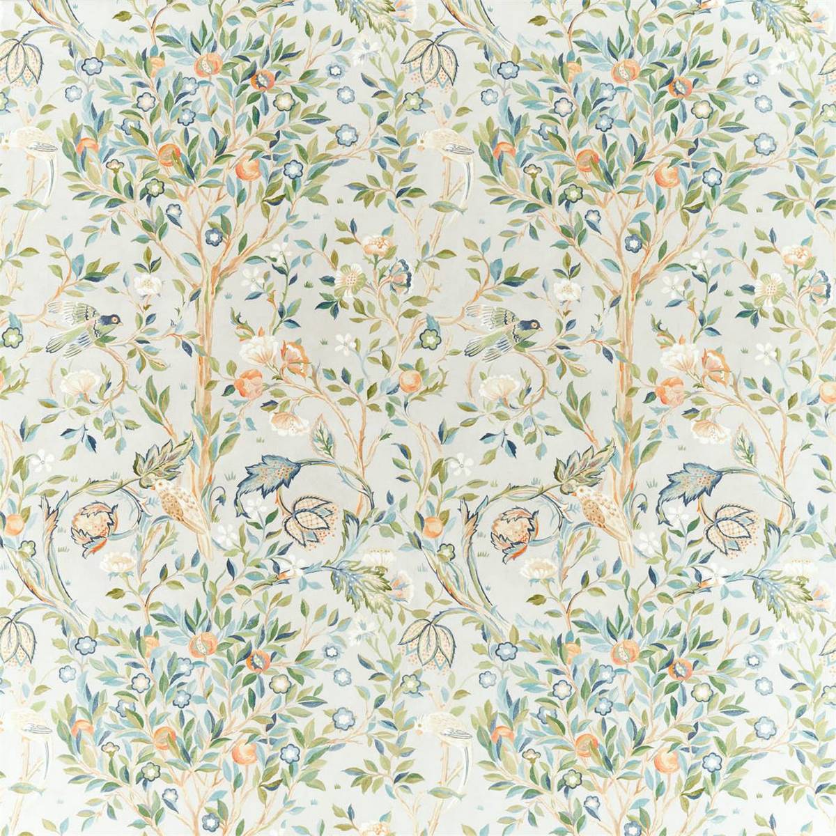 Melsetter Grey Fabric by William Morris & Co.
