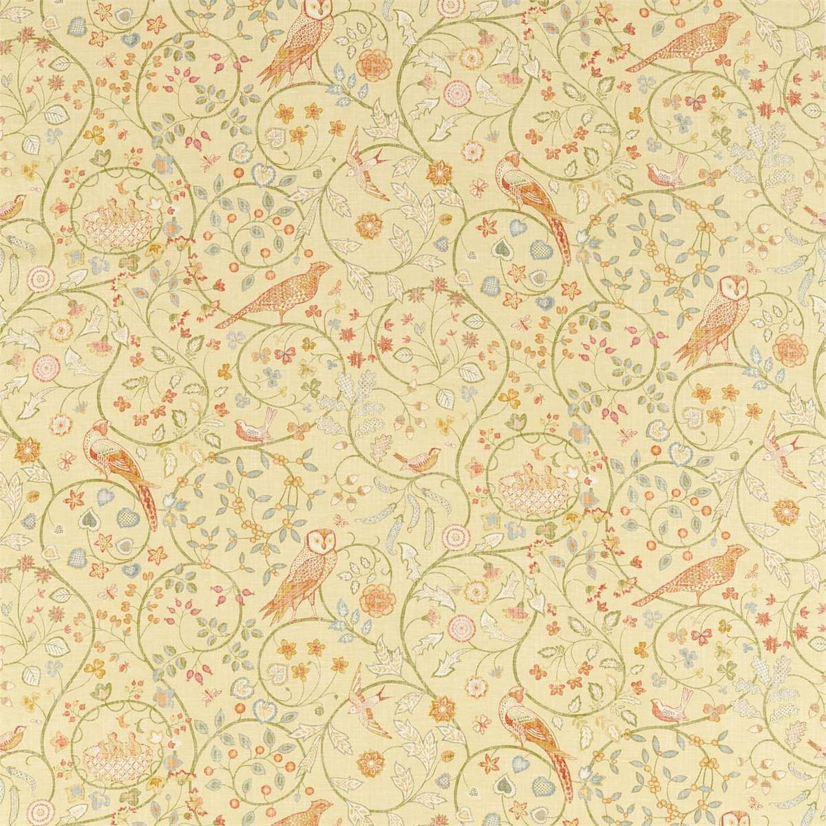 Newill Lemon Fabric by William Morris & Co.