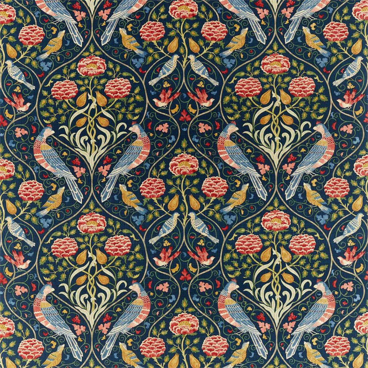 Seasons By May Indigo Fabric by William Morris & Co.