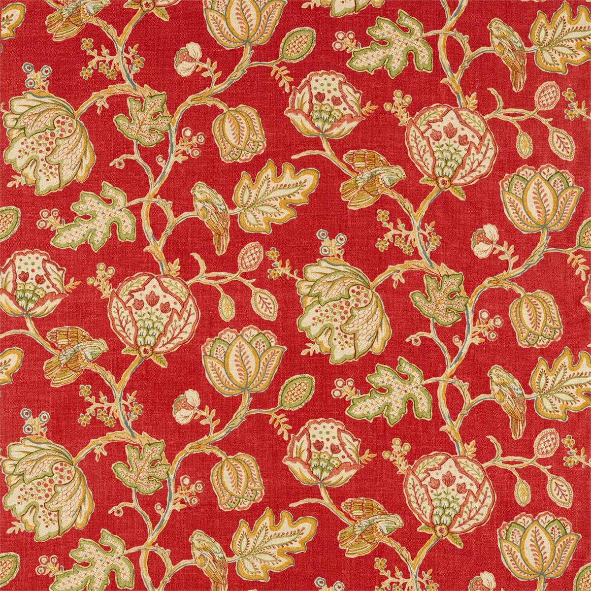 Theodosia Red Fabric by William Morris & Co.