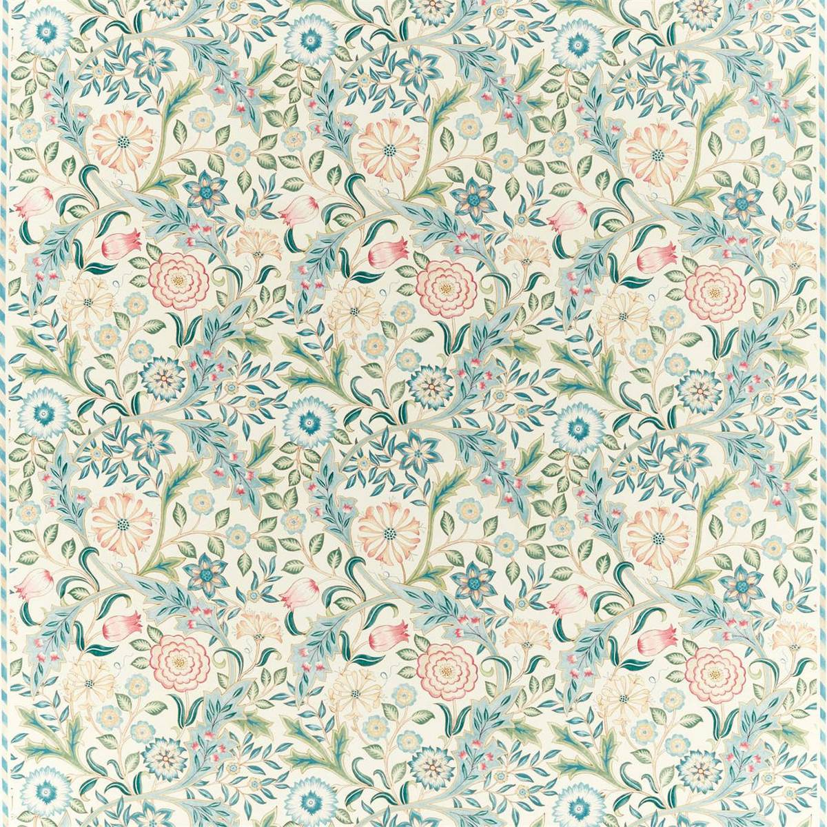 Wilhelmina Ivory Fabric by William Morris & Co.