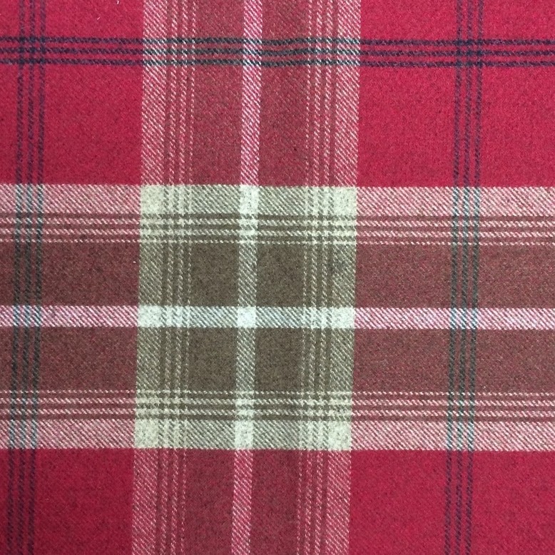 Balmoral Red Fabric by Fryetts
