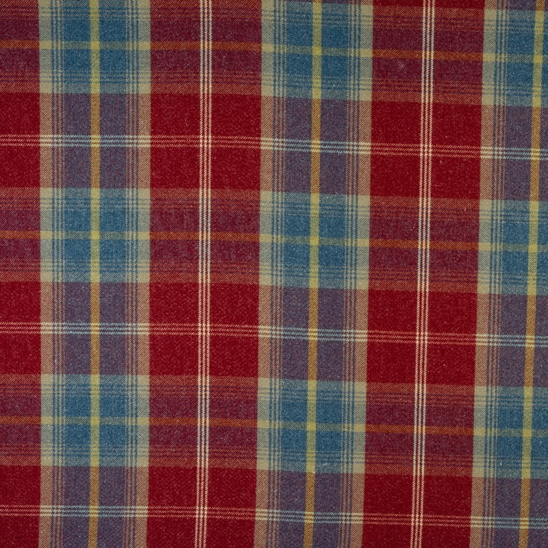 Balmoral Ruby Fabric by Porter & Stone