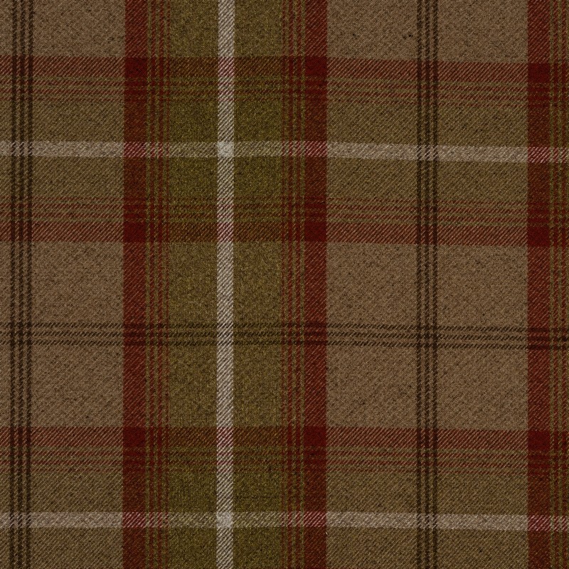 Balmoral Rust Fabric by Porter & Stone