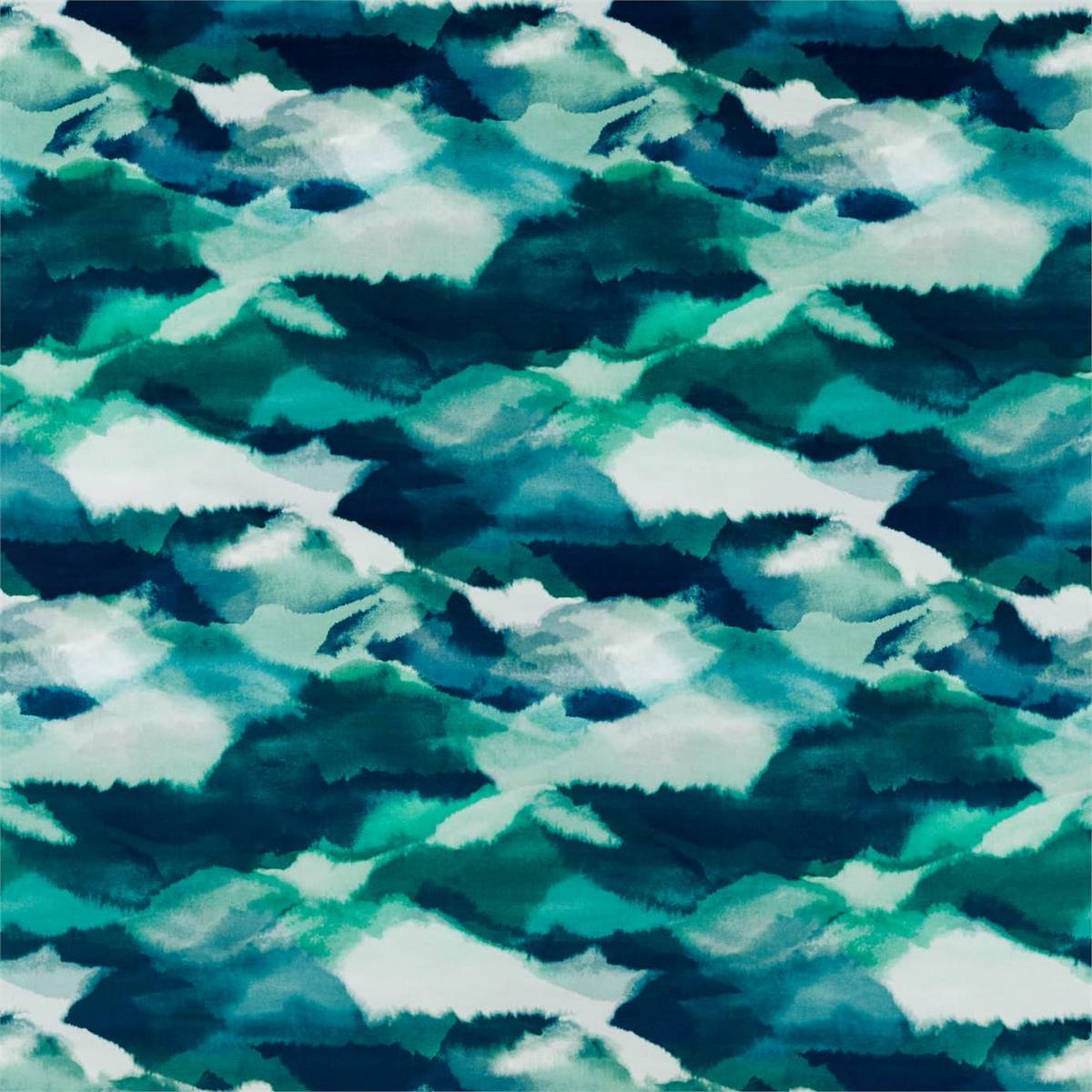 Minako Emerald/Zest/Marine Fabric by Harlequin