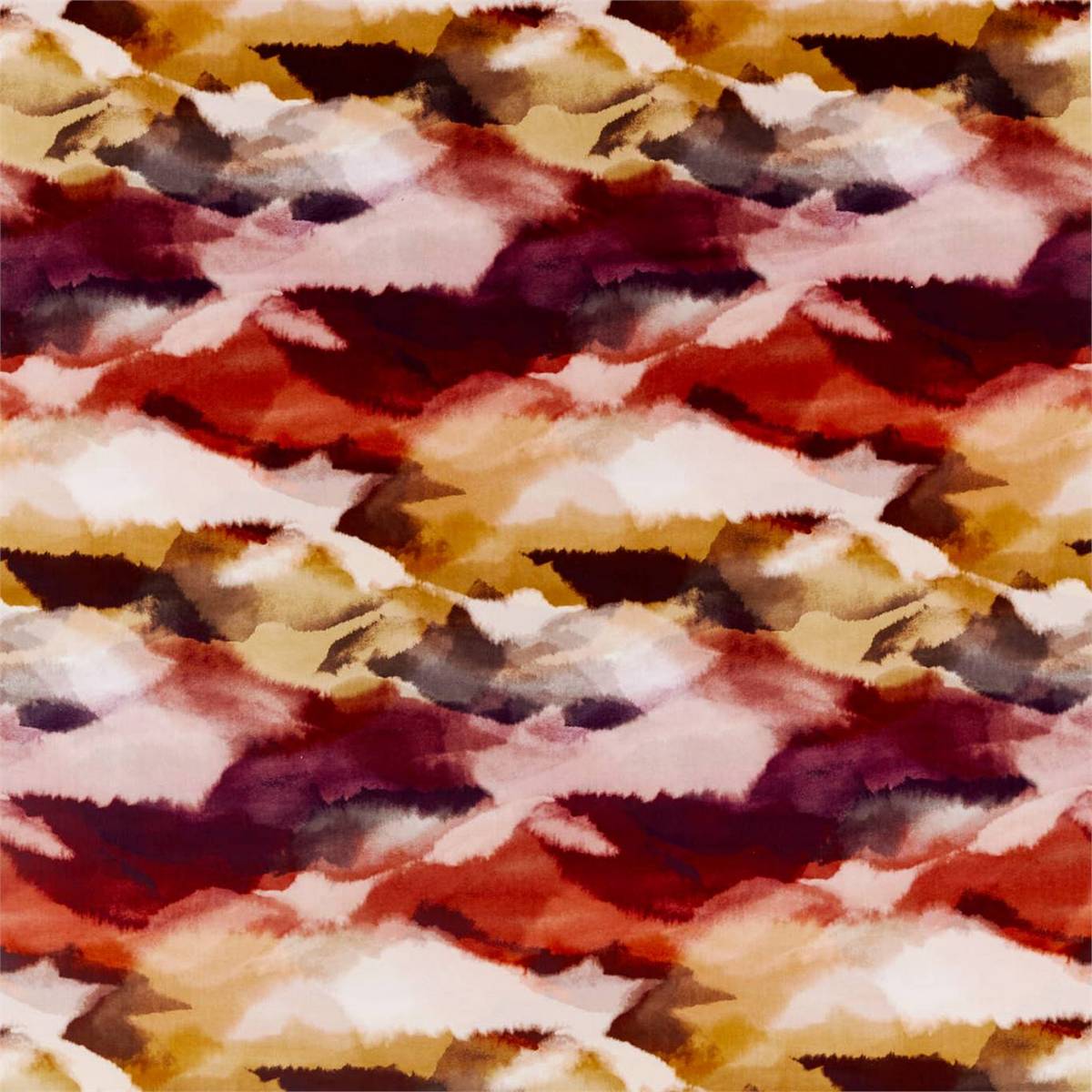 Minako Indigo/Fuchsia/Mandarin Fabric by Harlequin