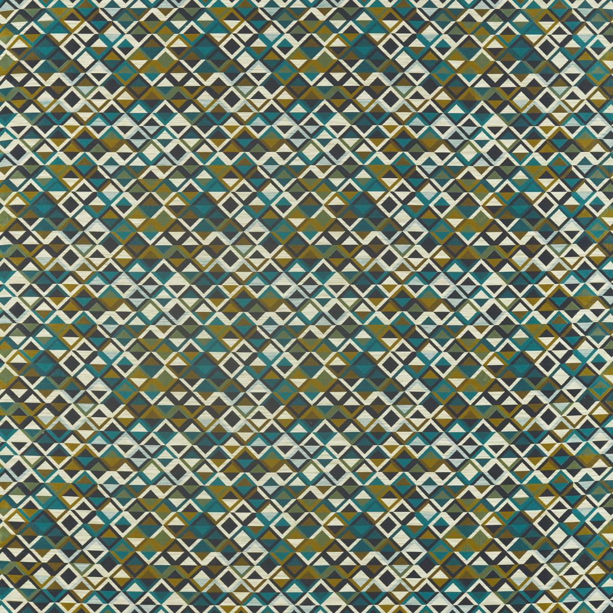Boka Charcoal/Marine/Zest Fabric by Harlequin