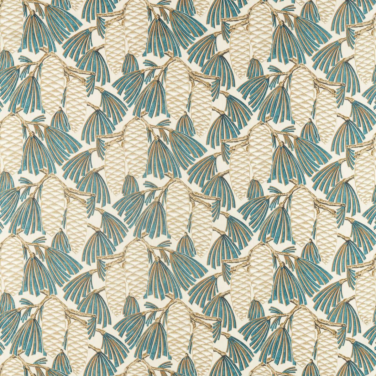Foxley Kingfisher Fabric by Harlequin