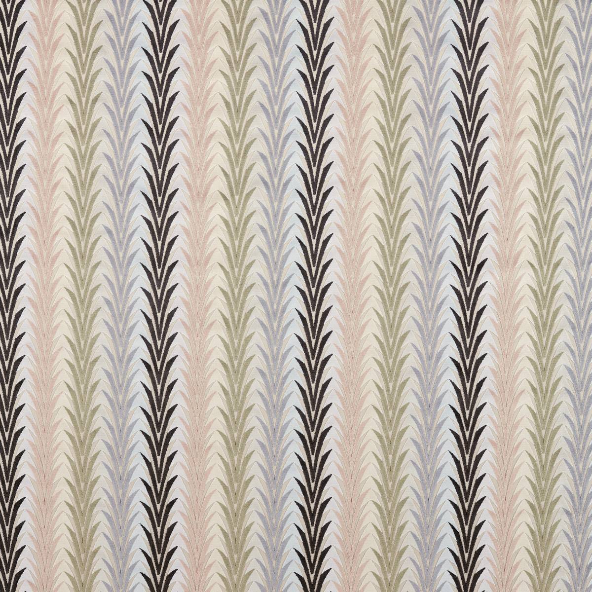 Velika Rose/Brass/Slate Fabric by Harlequin