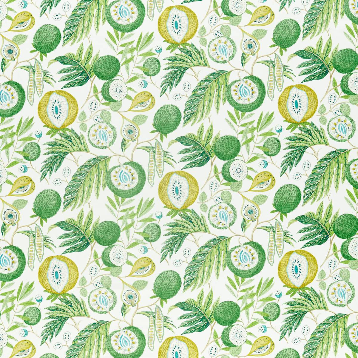 Jackfruit Botanical Green Fabric by Sanderson