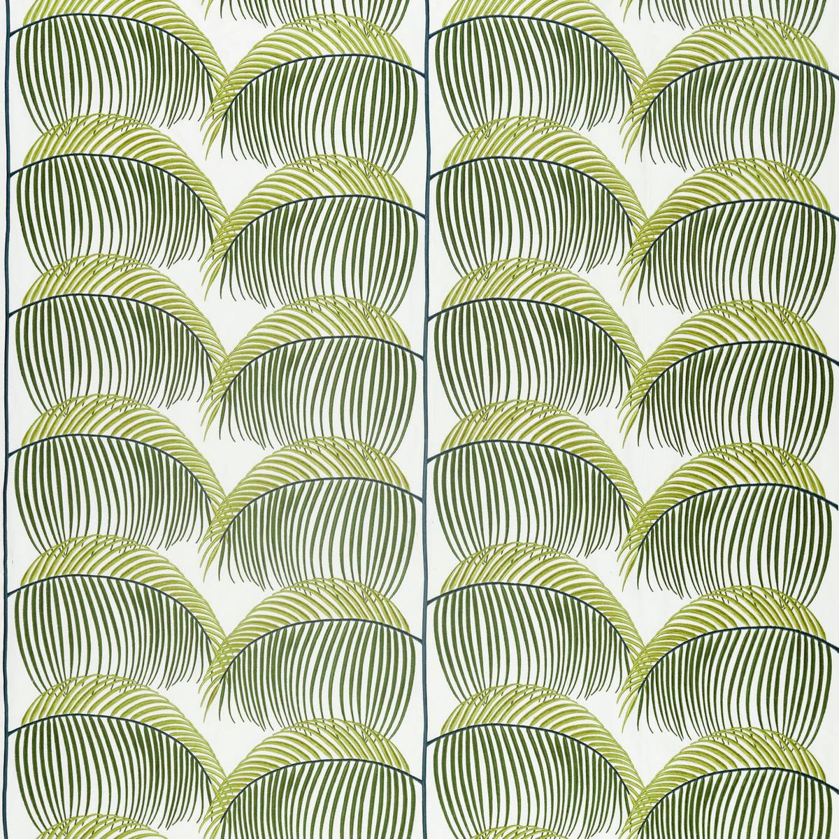 Manila Embroidery Lime Fabric by Sanderson