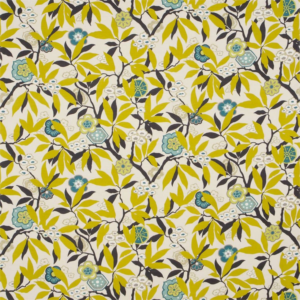 Primavera Chaffinch Fabric by Sanderson
