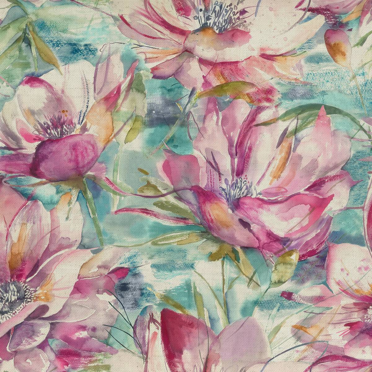 Dusky Blooms Sweetpea Fabric by Voyage Decoration