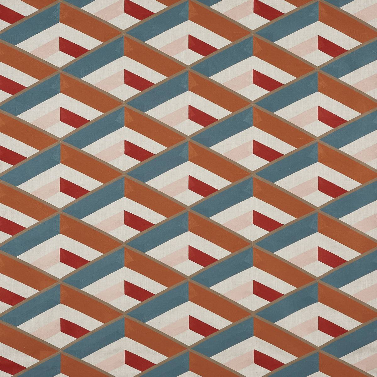 Angle Auburn Fabric by Prestigious Textiles