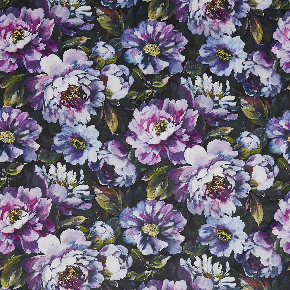 Secret Oasis Ultra Violet Fabric by Prestigious Textiles