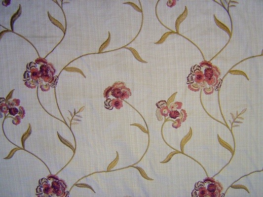 Freesia Plum Fabric by Prestigious Textiles