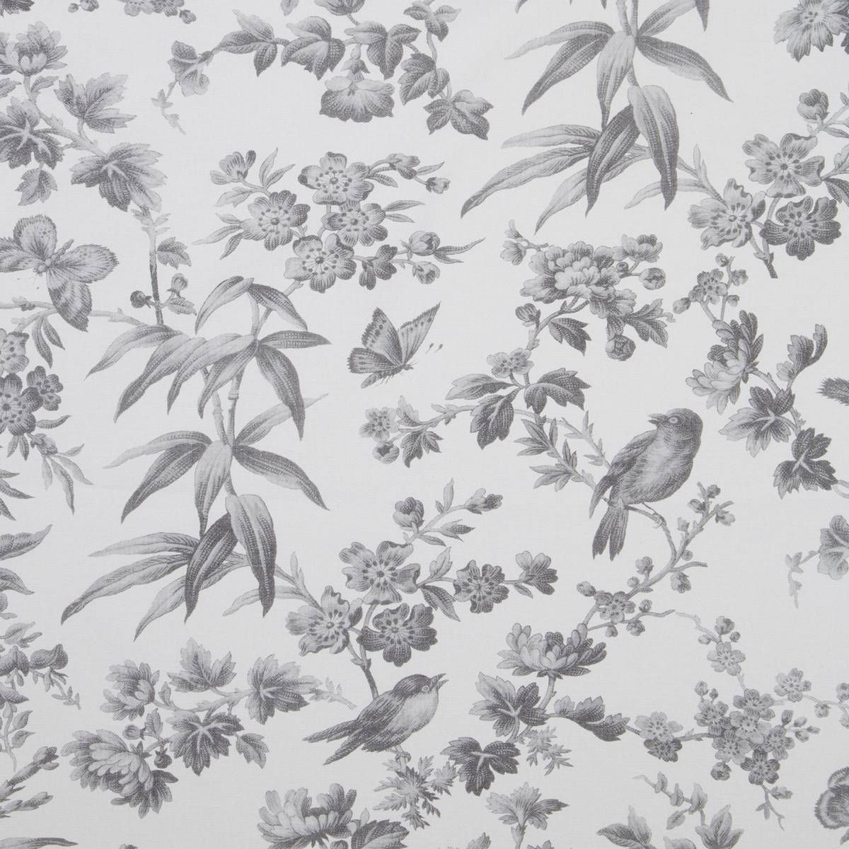 Amelia Grey Fabric by Clarke & Clarke