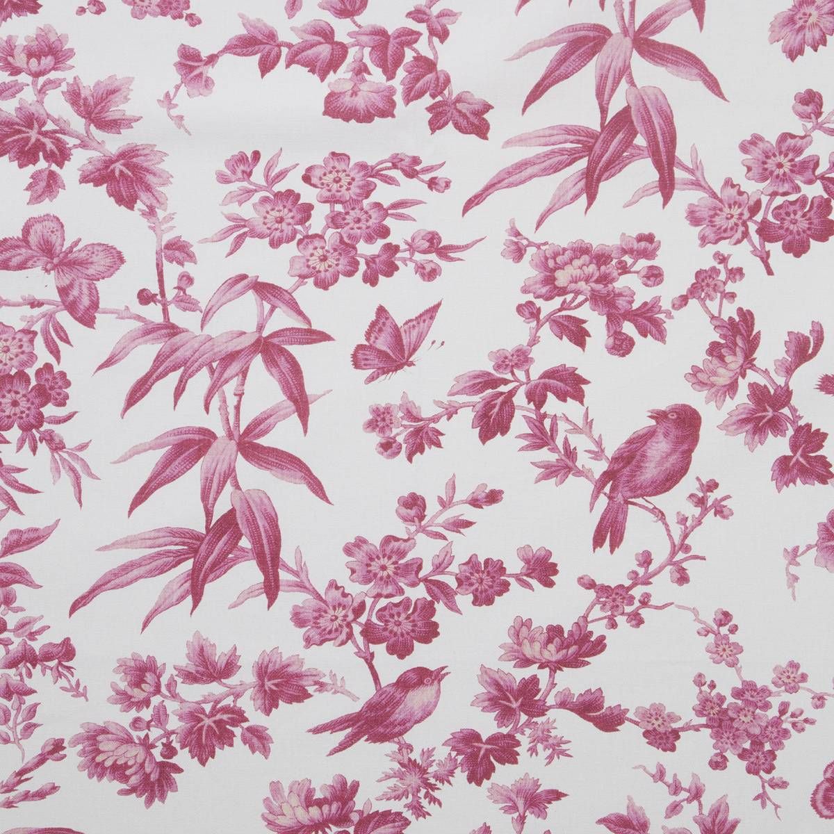 Amelia Raspberry Fabric by Clarke & Clarke