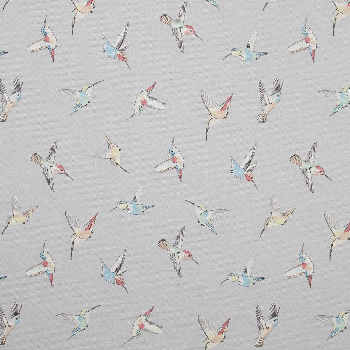 Hummingbird Grey Fabric by Clarke & Clarke