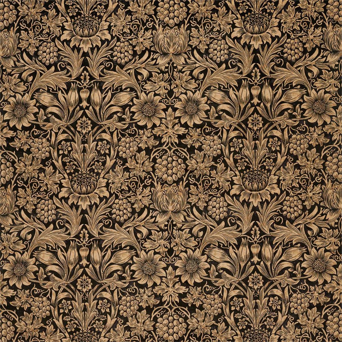 Sunflower Velvet Maple/Lichen Fabric by William Morris & Co.