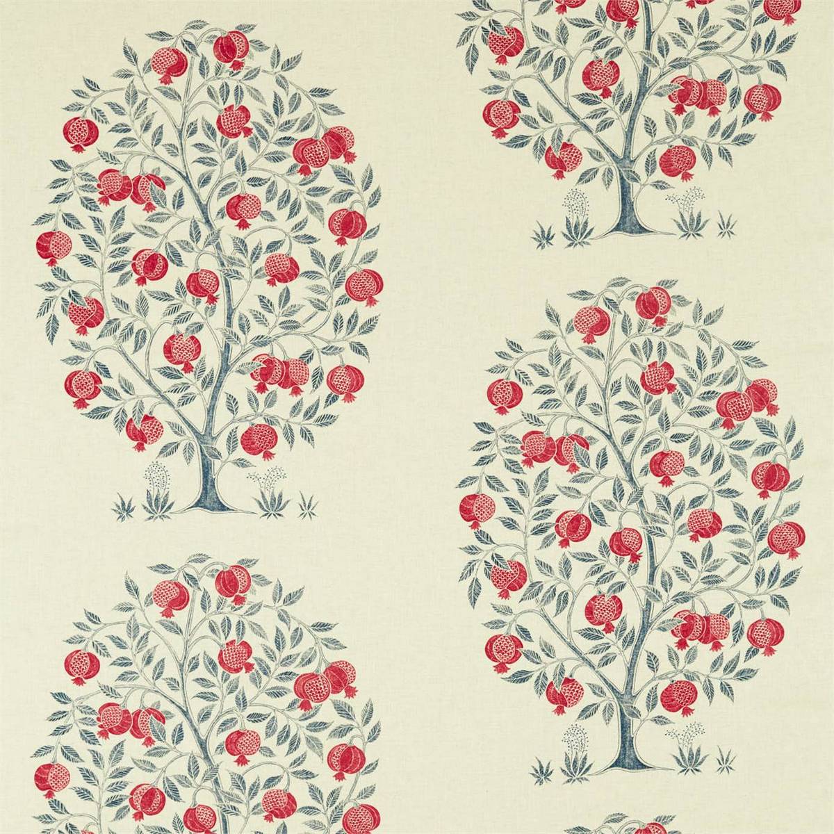 Anaar Tree Blueberry Fabric by Sanderson