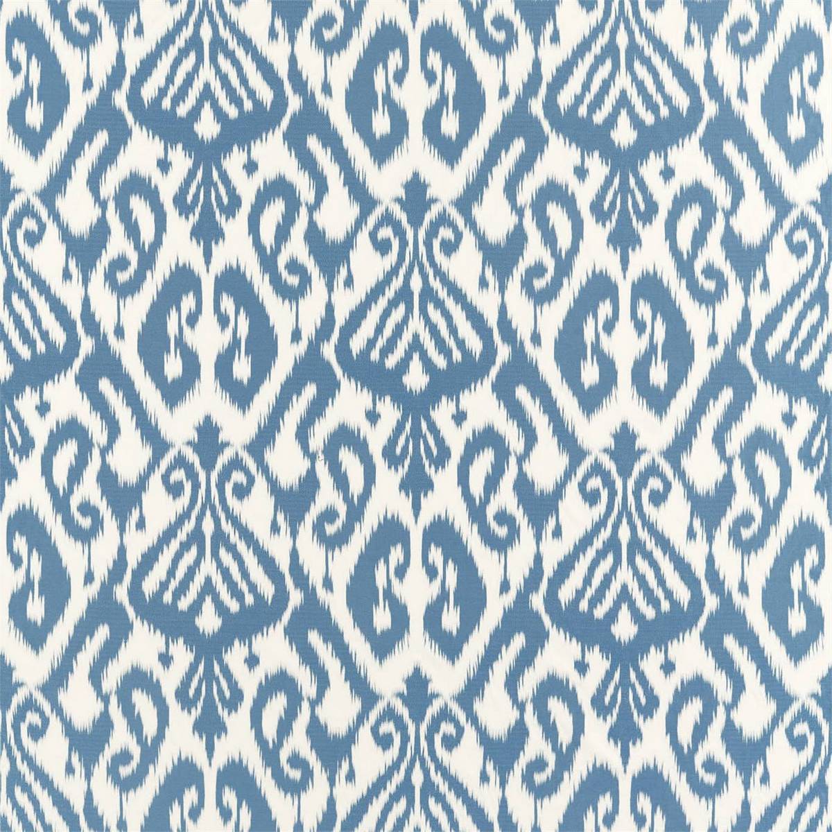 Kasuri Weave Indigo Fabric by Sanderson