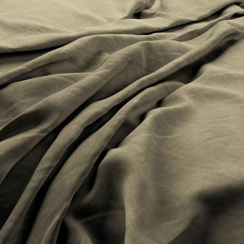 Laundered-Linen Hummus Fabric by Warwick