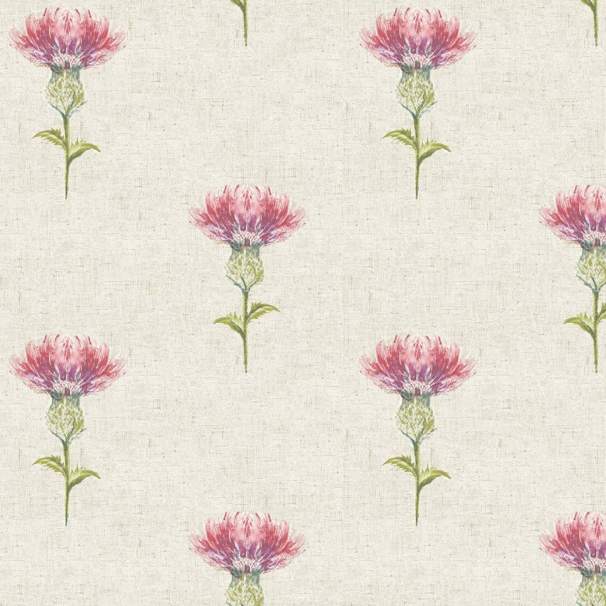 Thistle Rosso Fabric by Fryetts