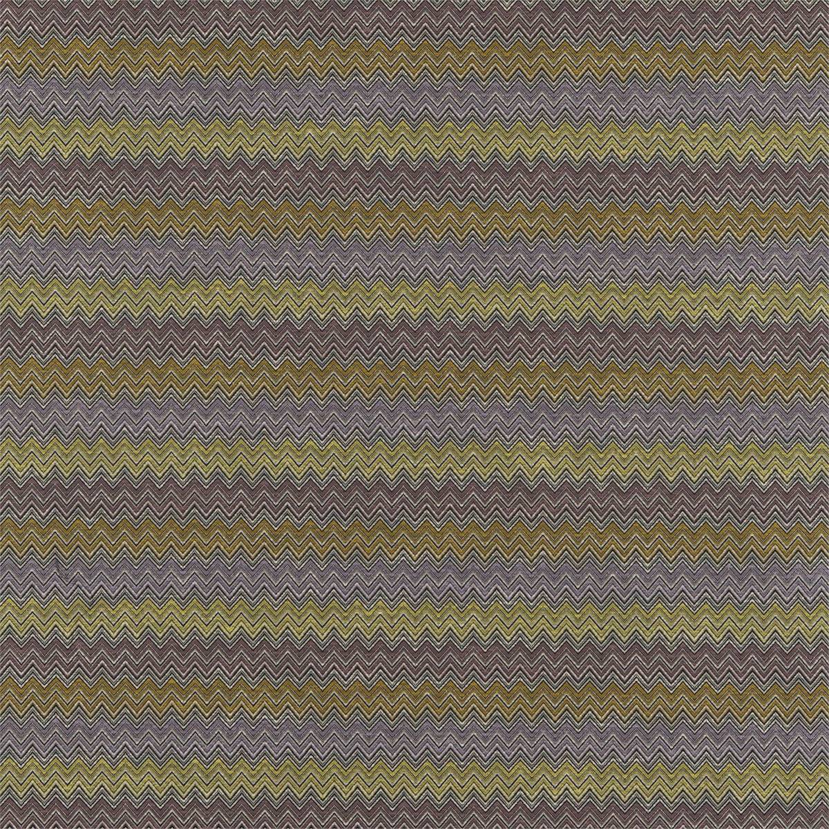 Chevron Lilac Mustard Fig Charcoal Fabric by Harlequin