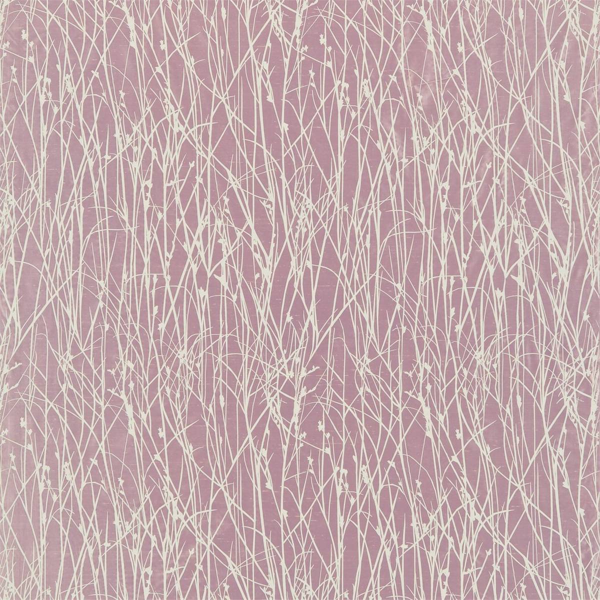 Grasses Orchid/Pewter Fabric by Harlequin