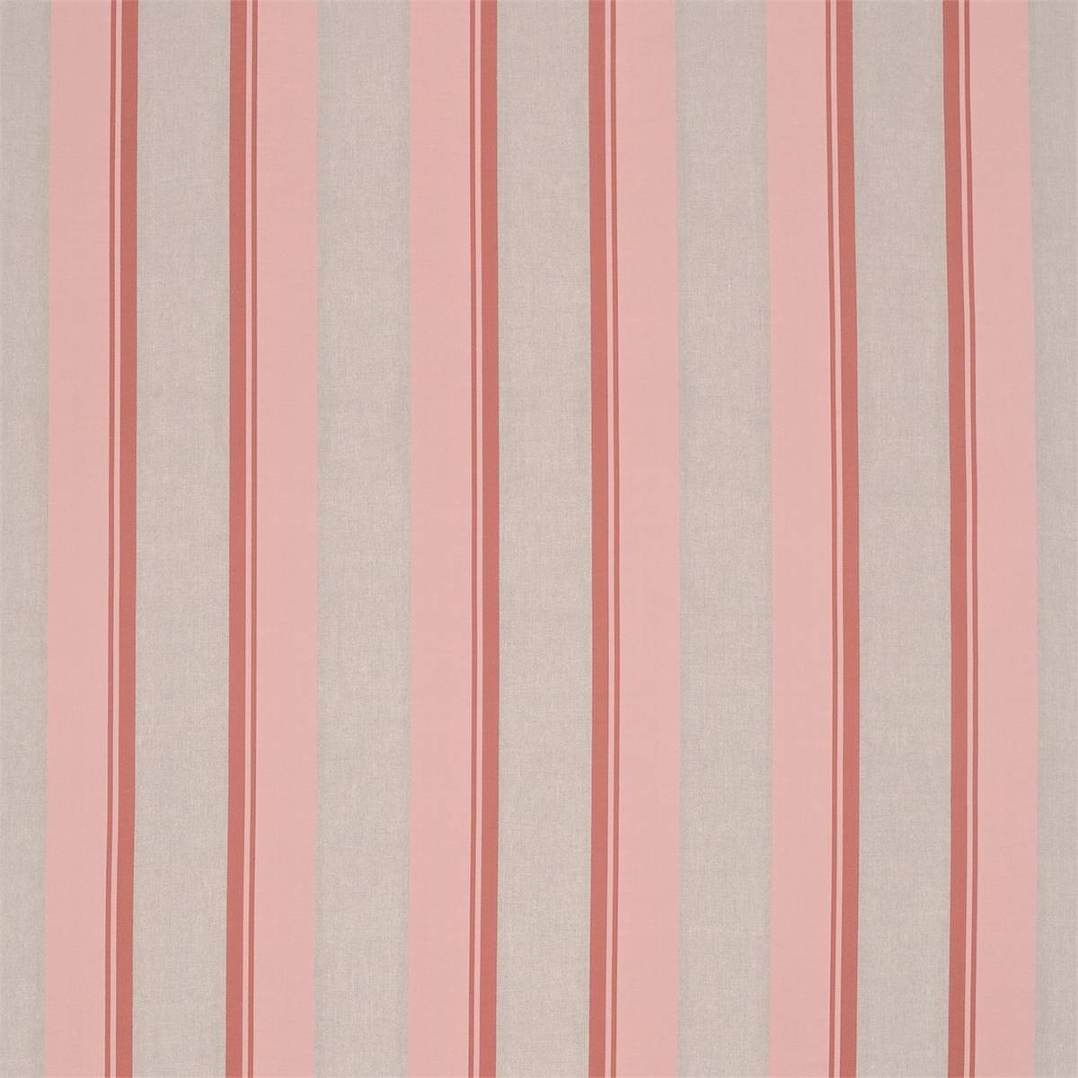 Laurier Coral/Linen Fabric by Harlequin