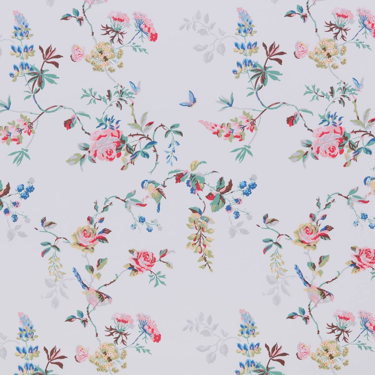 Birds & Roses Multi Fabric by Cath Kidston