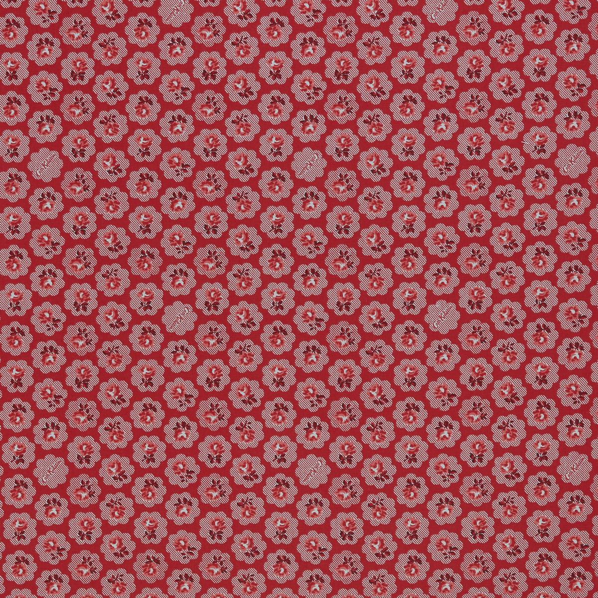 Freston Rose Red Fabric by Cath Kidston