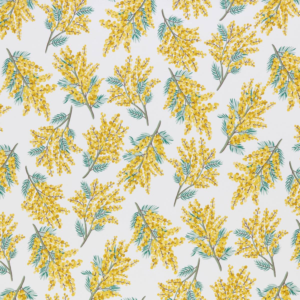 Mimosa Flower Citrine Fabric by Cath Kidston