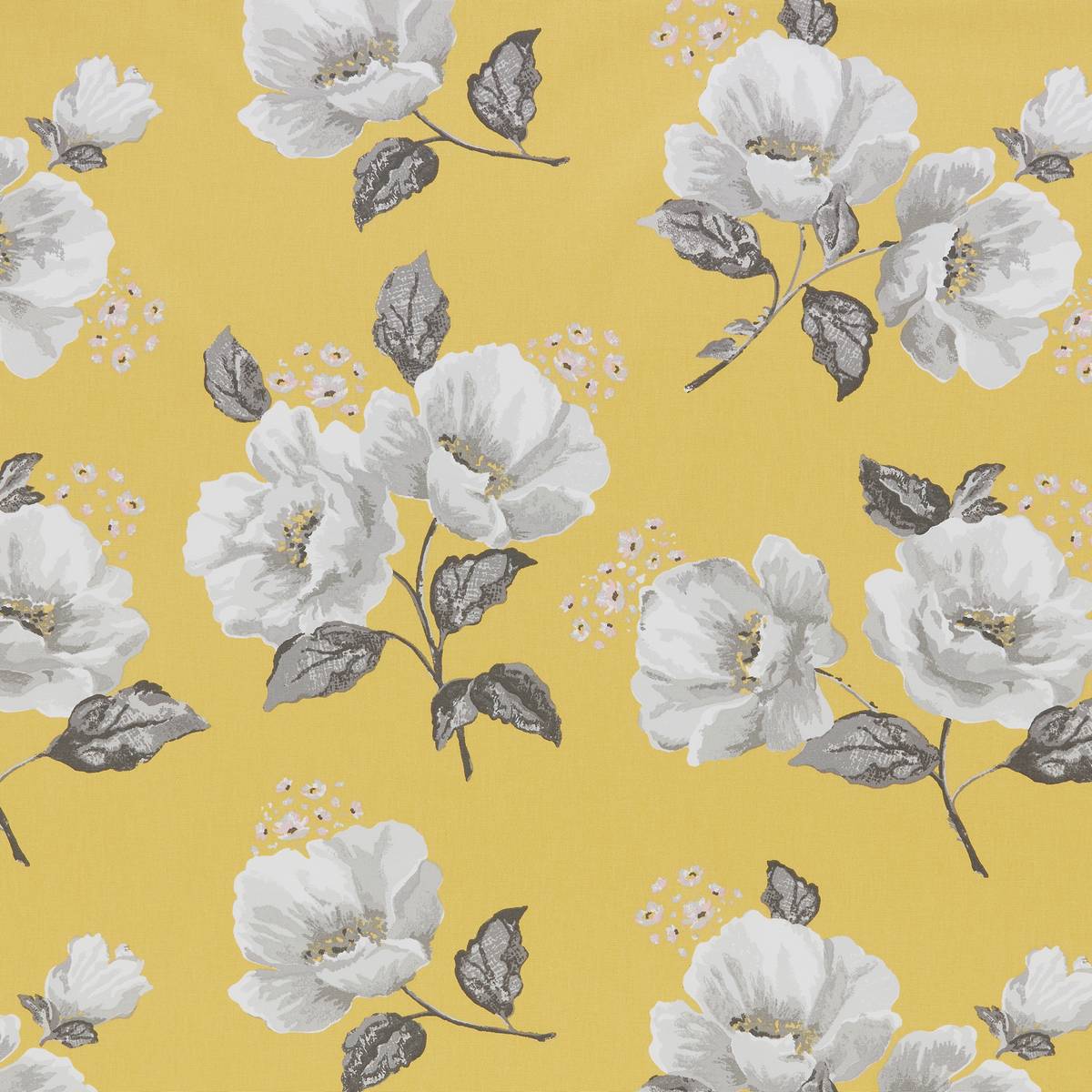Wild Poppies Citrine Fabric by Cath Kidston