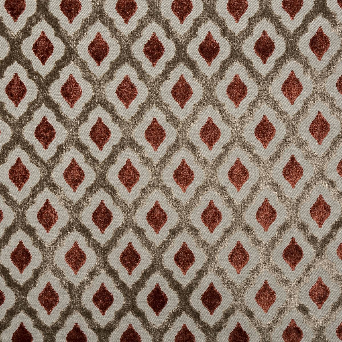Assisi Burnt Orange Fabric by Porter & Stone