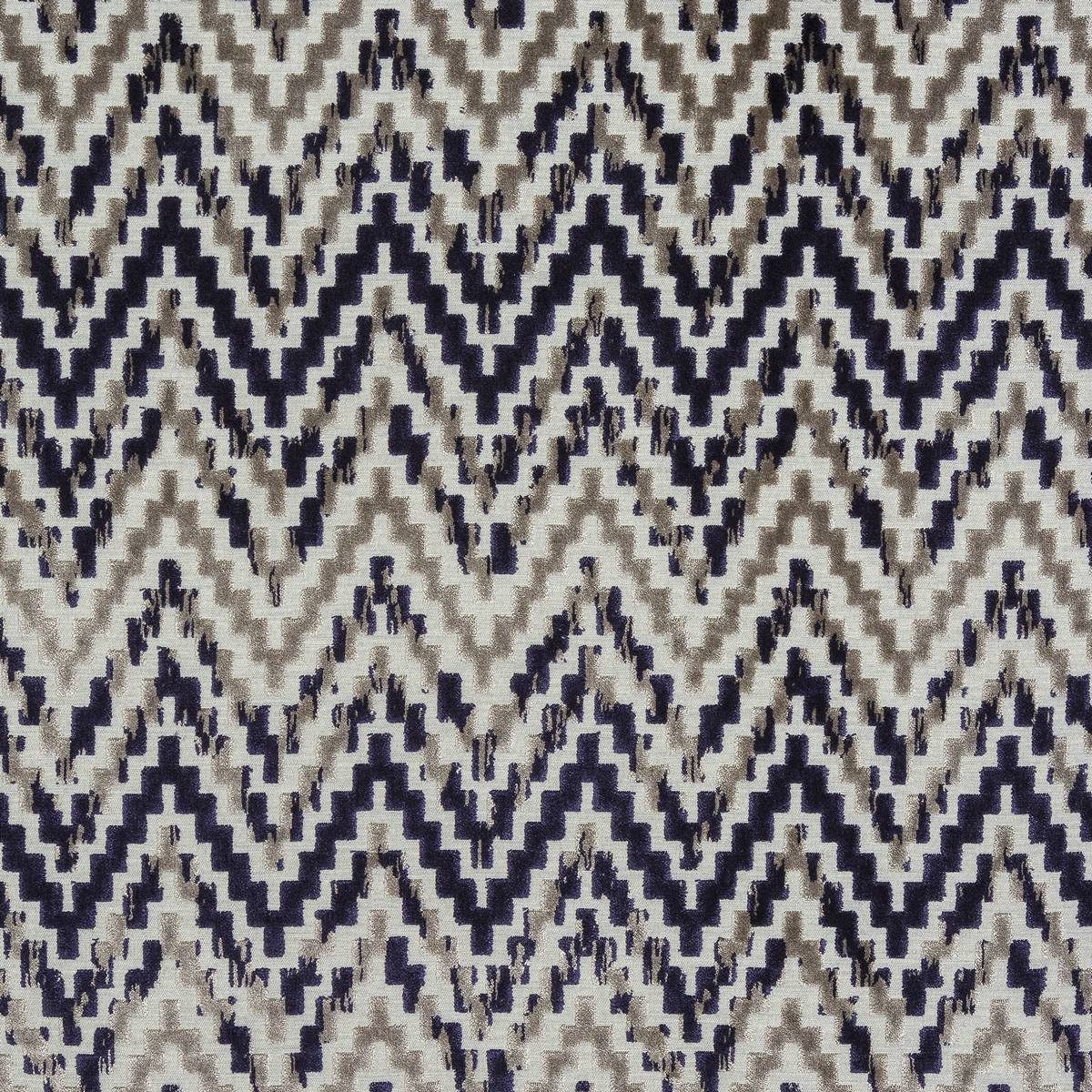 San Remo Aubergine Fabric by Porter & Stone