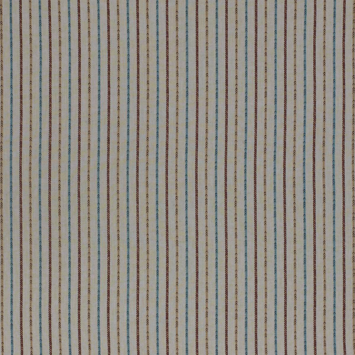 Maya Stripe Teal Fabric by Porter & Stone
