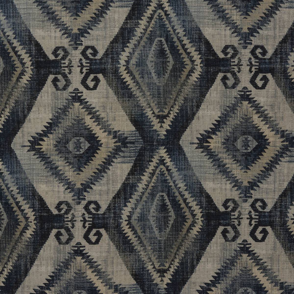 Santa Cruz Indigo Fabric by Porter & Stone