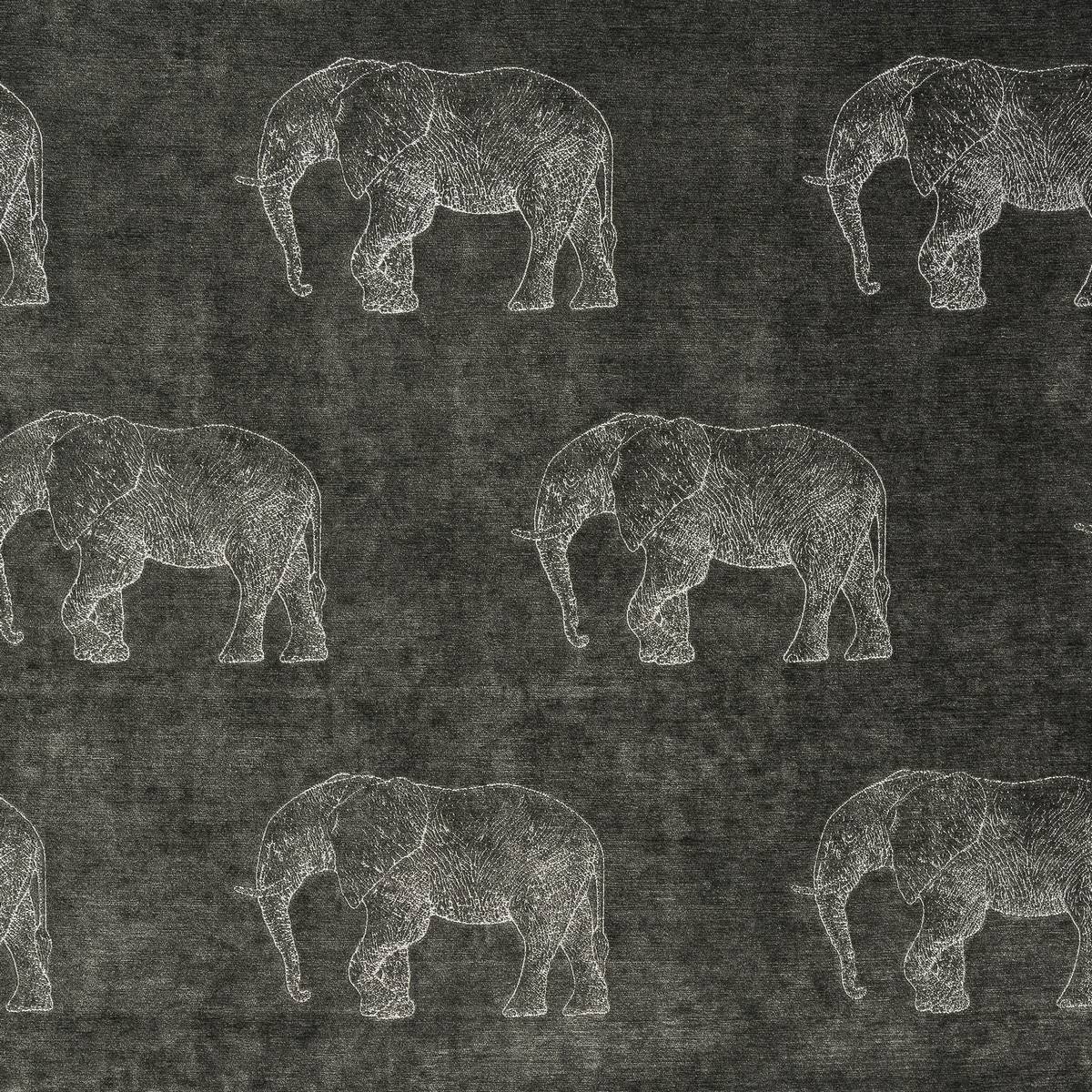 Elephant Grey Fabric by Porter & Stone