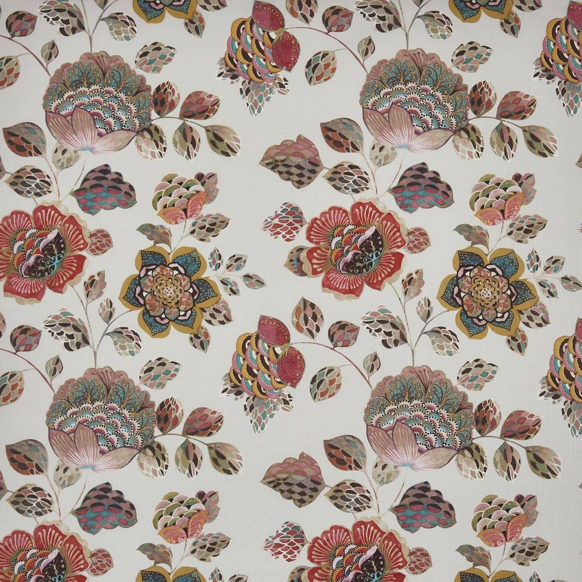 Tambora Coral Fabric by Prestigious Textiles