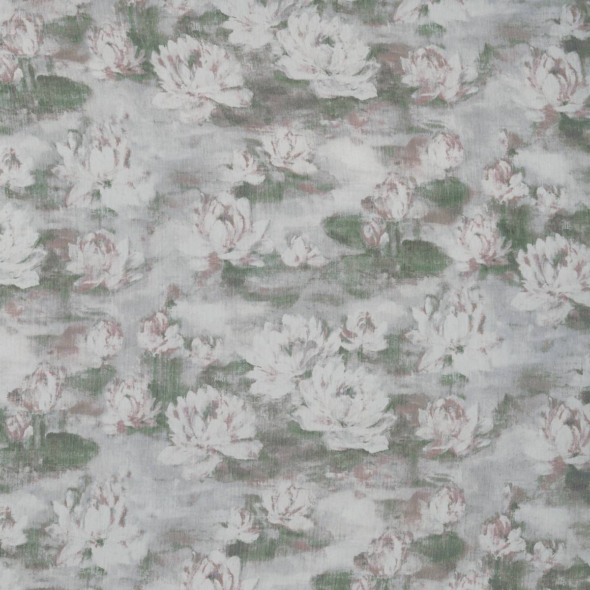 Lilypad Peach Blossom Fabric by Prestigious Textiles