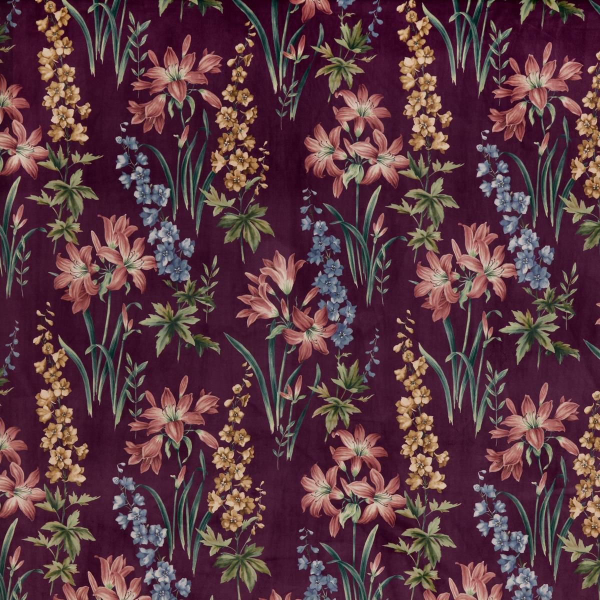 Botanical Studies Rosella Fabric by iLiv