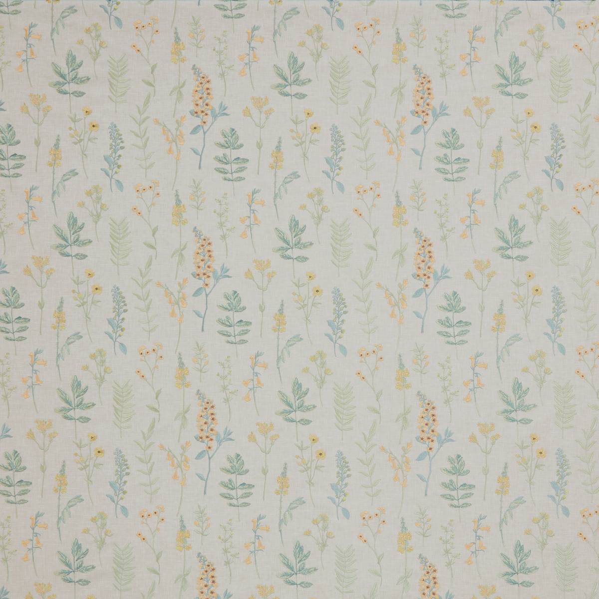 Cottage Garden Seaspray Fabric by iLiv