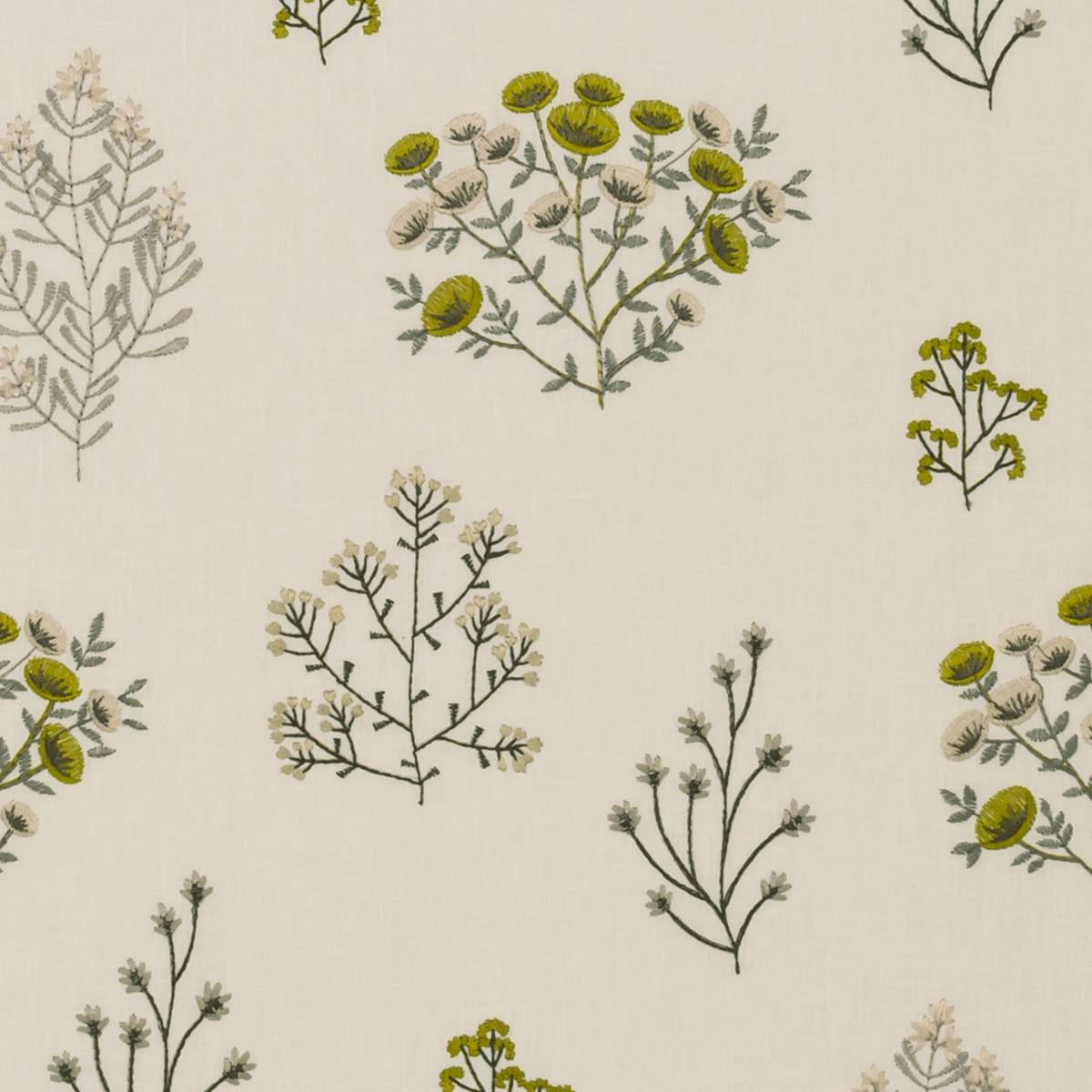 Floris Chartreuse Fabric by Clarke & Clarke