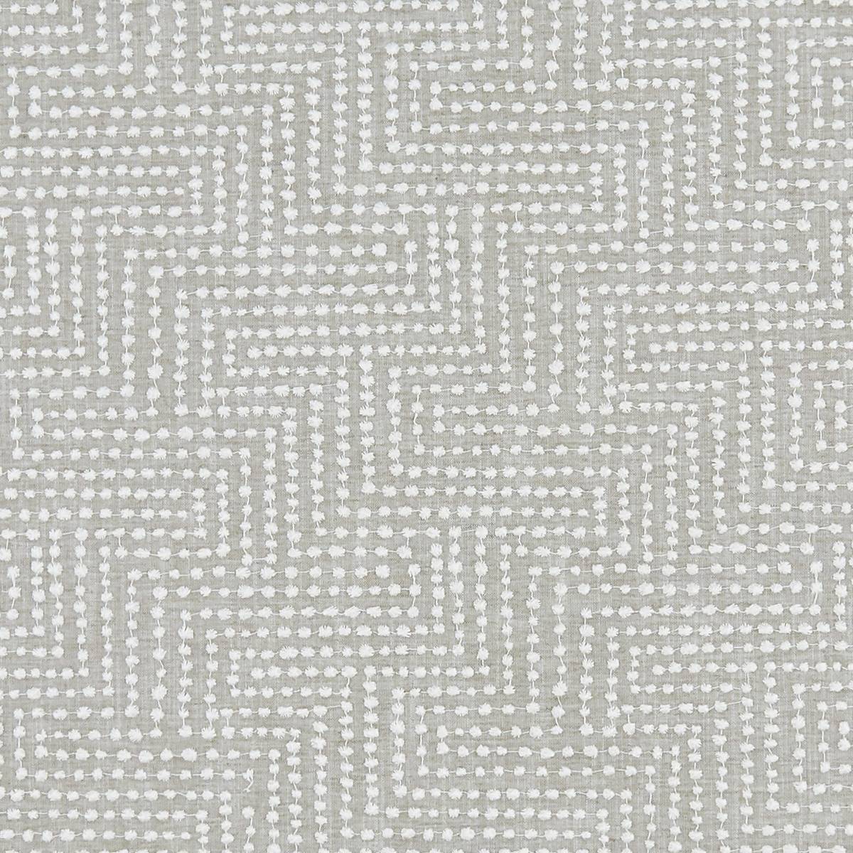 Solitaire Silver Fabric by Clarke & Clarke