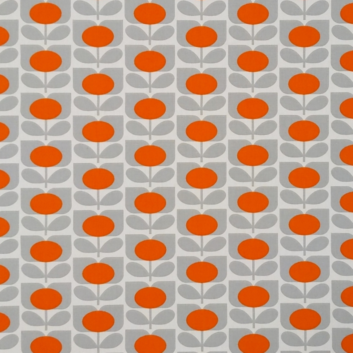 Ditsy Cyclamen Orange Fabric by Orla Kiely